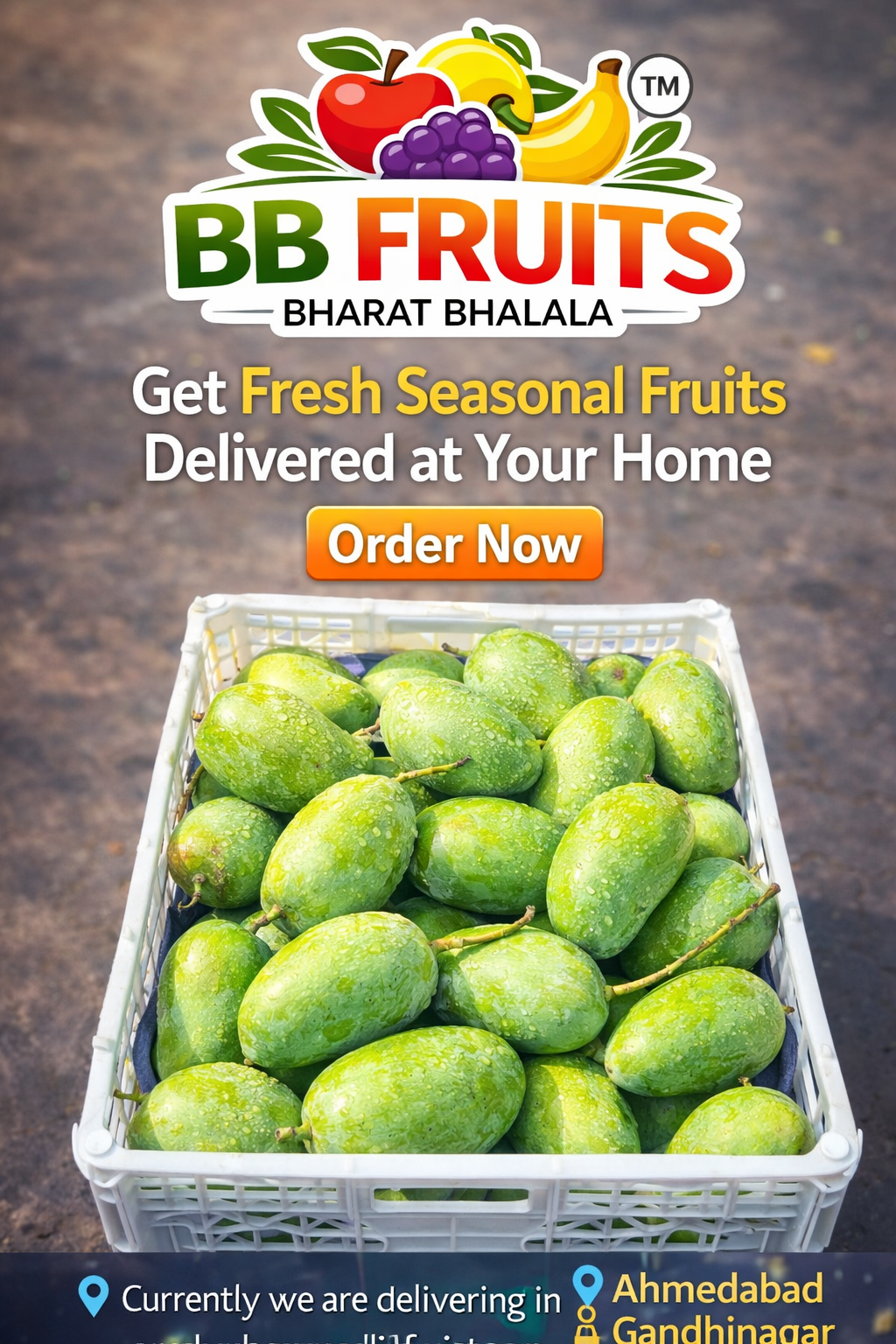 BB Fruits Providing Home Delivery Kashmiri Mango in Ahmedabad and Gandhinagar