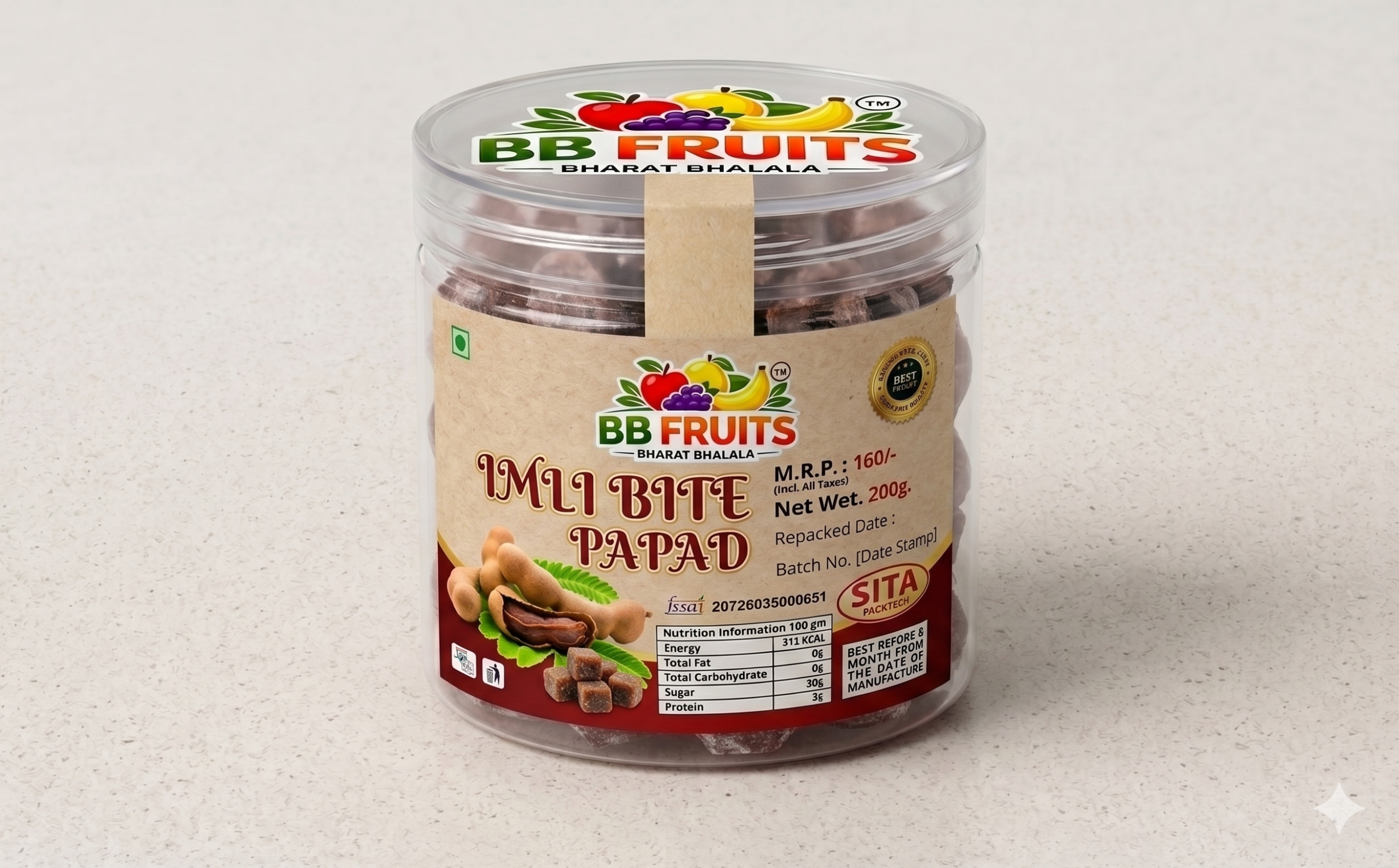 imli-fruits-bar-papad-in-Ahmedabad jar